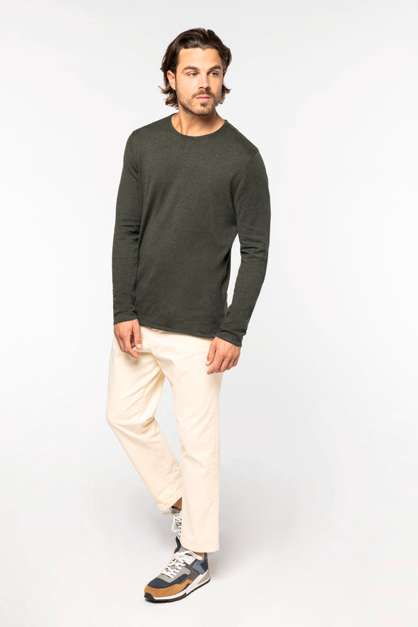 Men's  Jumper With Lyocell Tencel Round Neck - 165 g/m² - NS905