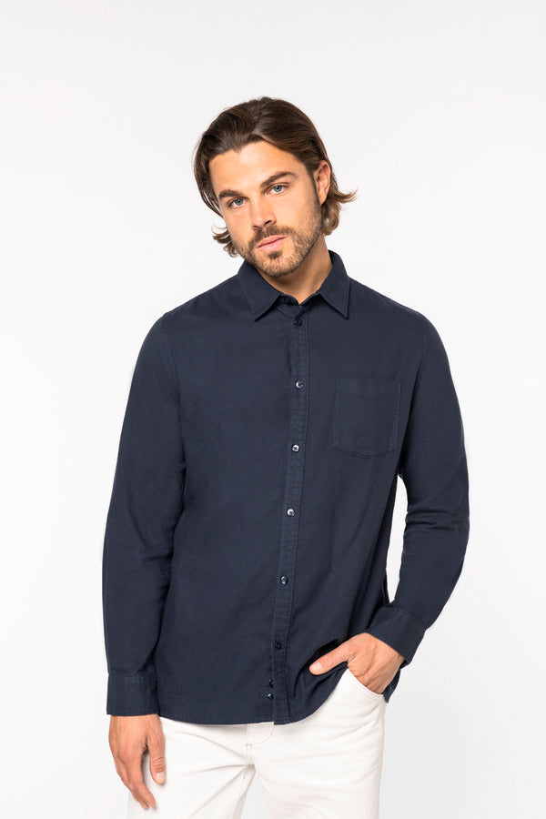 Men's Eco-friendly Flannel Shirt - 170 g/m² - NS520