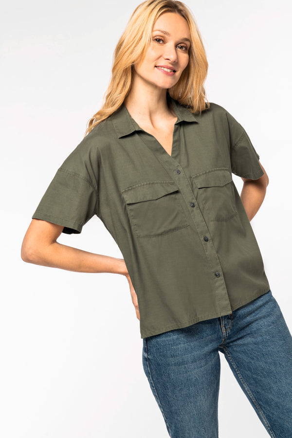 Ladies’ Oversized Shirt With Lyocell Tencel - 125 g/m² - NS514