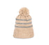 Knitted Striped Beanie In Recycled Yarn - KP556