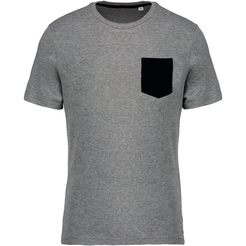 100% Organic Cotton T-shirt With Pocket Detail - K375