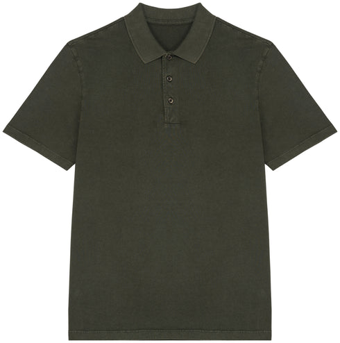 Organic Men's Polo - Washed Effect Jersey Knit - 165 gsm - NS201