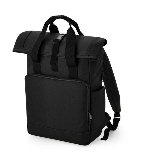 Recycled Twin Handle Roll-Top Laptop Backpack - 95929