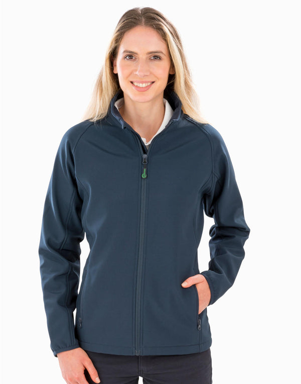 Women's Recycled 2-Layer Printable Softshell Jkt - 96033