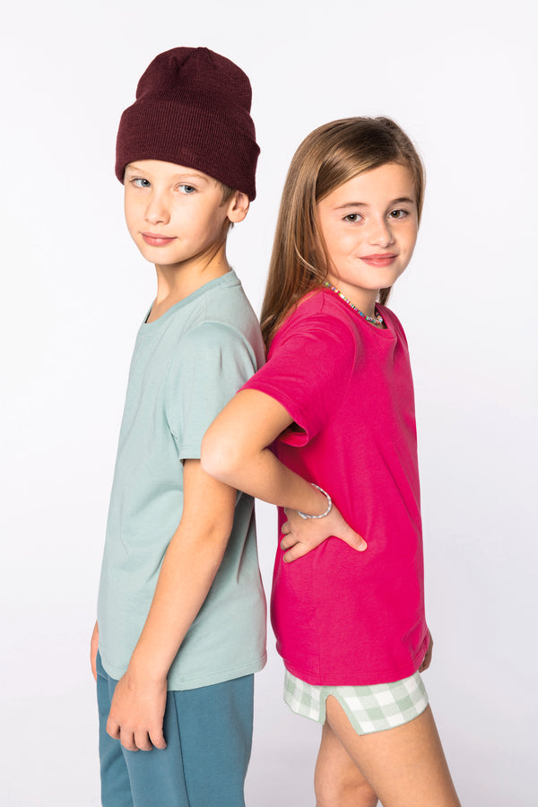 Camiseta de algodón orgánico para niños: suave y personalizable - 155 g/m² - NS307