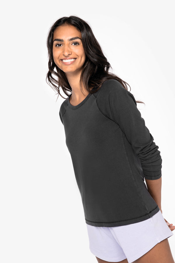 Camiseta raglán de manga larga para mujer - 190 g/m² - NS339