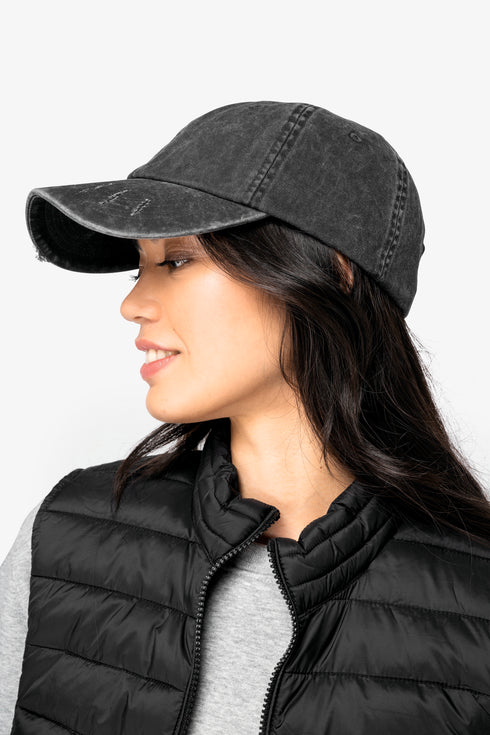 Eco-friendly Unisex Ripped Effect Cap - NS026