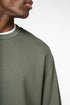 Unisex Eco-friendly Brushed Fleece Dropped Shoulders Round Neck Sweatshirt - 350 g/m² - NS435
