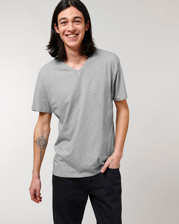 <tc>Camiseta orgánica con cuello en V para hombre - 155 g/m² | Presenter STTM562</tc>