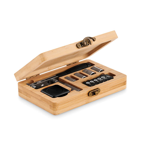 13 Piece Tool Set, Bamboo Case | FUROBAM - MO6757