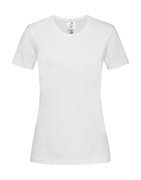 Camiseta clásica orgánica entallada para mujer - 11705