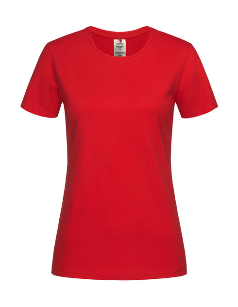 Camiseta clásica orgánica entallada para mujer - 11705