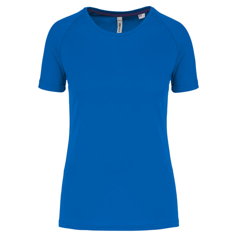 Camiseta deportiva reciclada con cuello redondo para mujer - PA4013