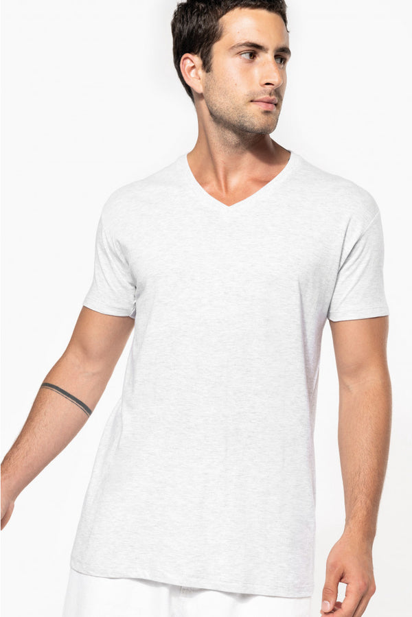 Camiseta de hombre de algodón orgánico con cuello en V - <tc>Kariban</tc> K3028IC
